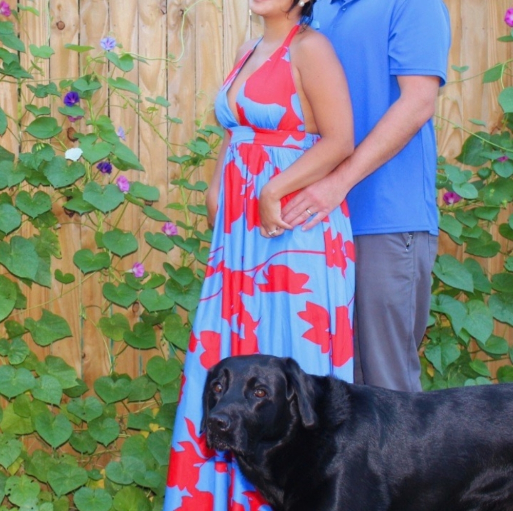 COPY - Blue and red dress